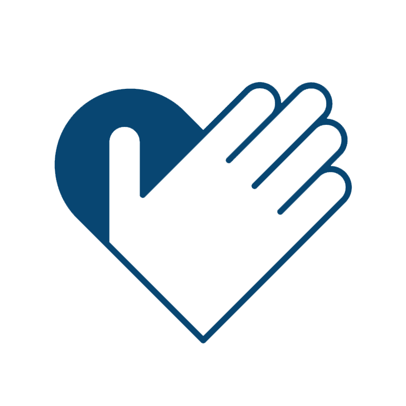 hand on heart icon